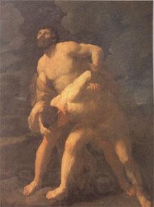 Guido Reni Hercules Wrestling with Achelous (mk05) Norge oil painting art